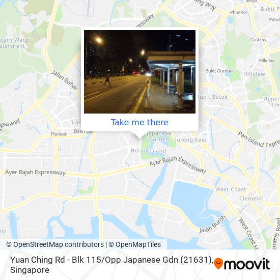 Yuan Ching Rd - Blk 115 / Opp Japanese Gdn (21631)地图