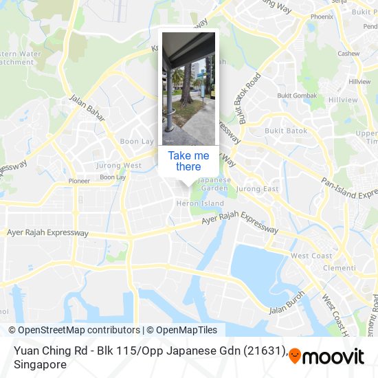 Yuan Ching Rd - Blk 115 / Opp Japanese Gdn (21631) map