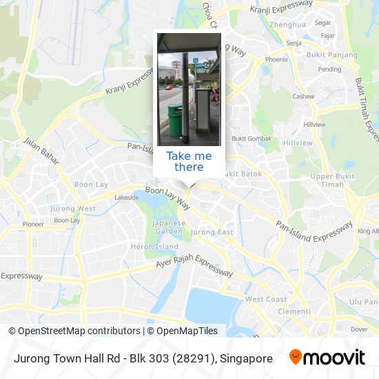 Jurong Town Hall Rd - Blk 303 (28291)地图