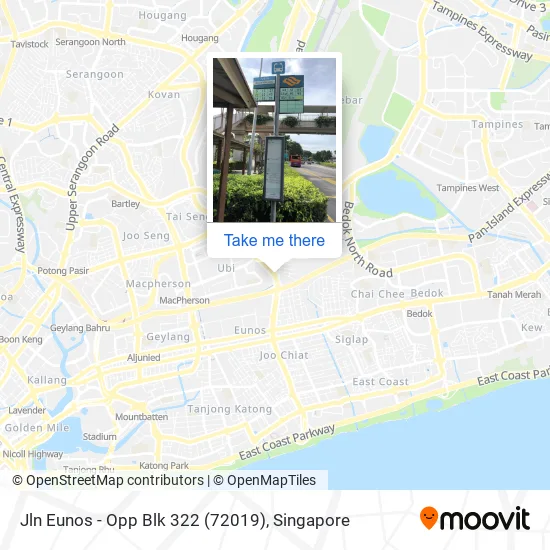 Jln Eunos - Opp Blk 322 (72019)地图