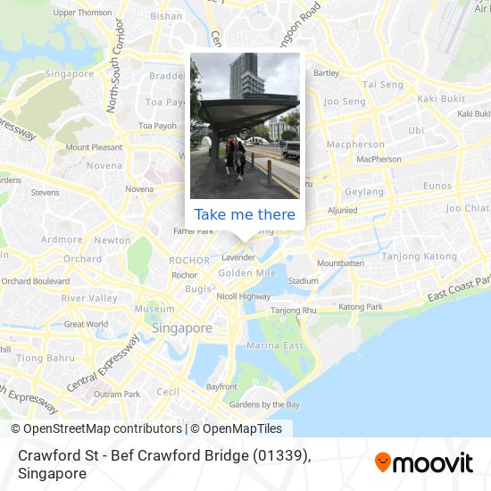 Crawford St - Bef Crawford Bridge (01339) map