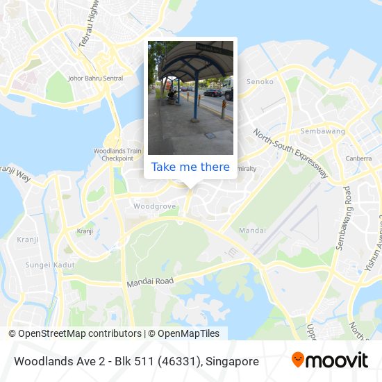 Woodlands Ave 2 - Blk 511 (46331) map