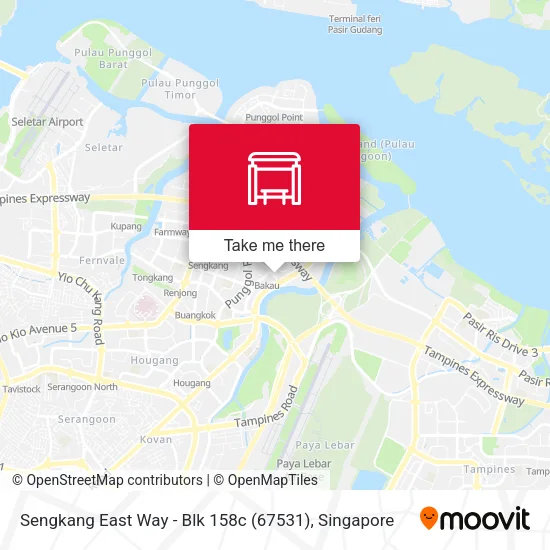 Sengkang East Way - Blk 158c (67531) map
