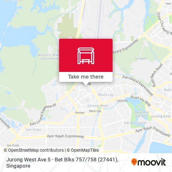 Jurong West Ave 5 - Bet Blks 757 / 758 (27441) map