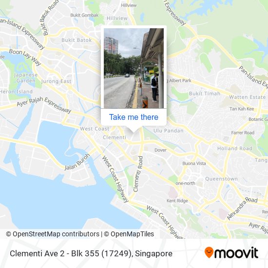 Clementi Ave 2 - Blk 355 (17249) map