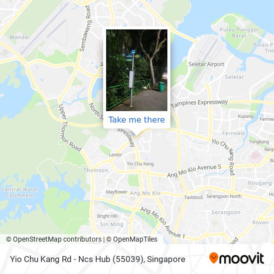 Yio Chu Kang Rd - Ncs Hub (55039) map