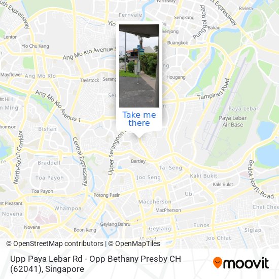 Upp Paya Lebar Rd - Opp Bethany Presby CH (62041) map