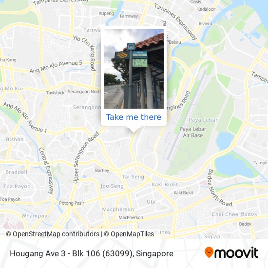 Hougang Ave 3 - Blk 106 (63099) map