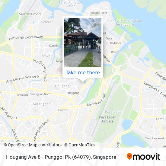 Hougang Ave 8 - Punggol Pk (64079) map