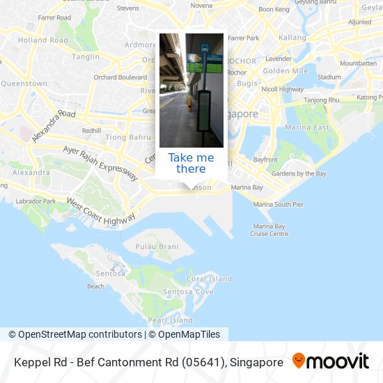 Keppel Rd - Bef Cantonment Rd (05641) map