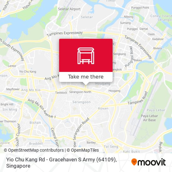 Yio Chu Kang Rd - Gracehaven S Army (64109) map