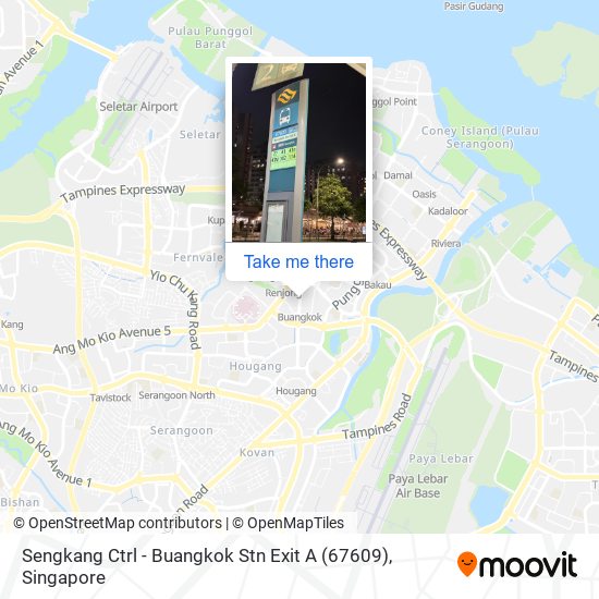 Sengkang Ctrl - Buangkok Stn Exit A (67609)地图