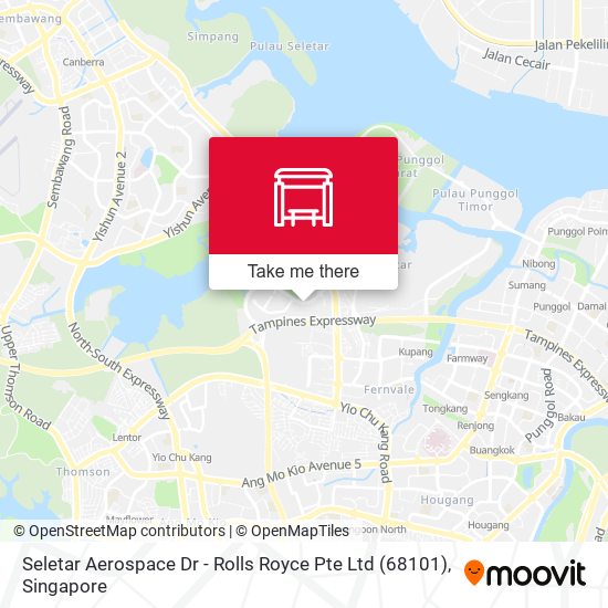 Seletar Aerospace Dr - Rolls Royce Pte Ltd (68101) map