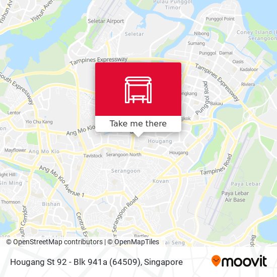 Hougang St 92 - Blk 941a (64509) map