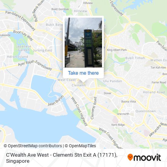 C'Wealth Ave West - Clementi Stn Exit A (17171) map