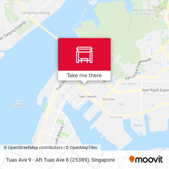 Tuas Ave 9 - Aft Tuas Ave 8 (25389) map