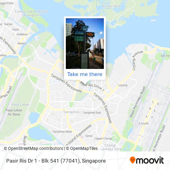 Pasir Ris Dr 1 - Blk 541 (77041)地图