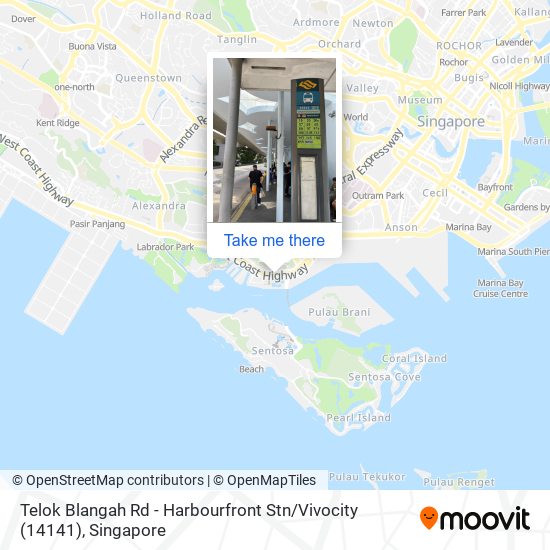 Telok Blangah Rd - Harbourfront Stn / Vivocity (14141)地图