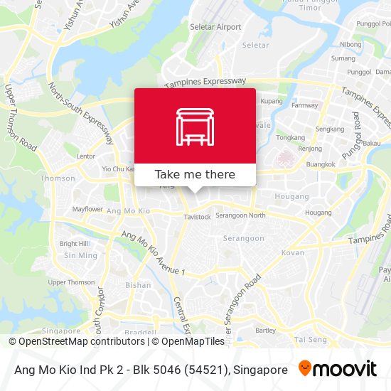 Ang Mo Kio Ind Pk 2 - Blk 5046 (54521) map