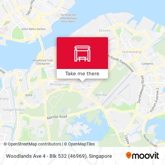 Woodlands Ave 4 - Blk 532 (46969) map