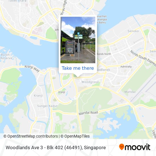 Woodlands Ave 3 - Blk 402 (46491) map