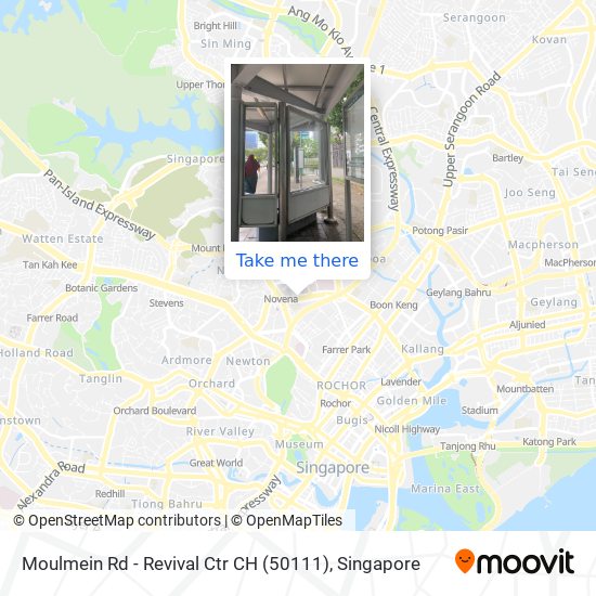 Moulmein Rd - Revival Ctr CH (50111) map