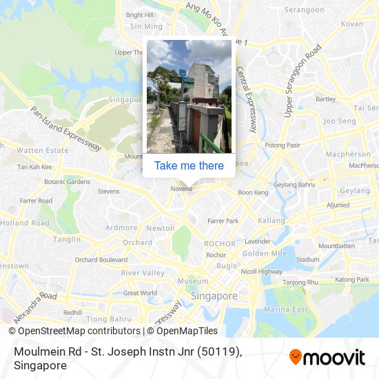Moulmein Rd - St. Joseph Instn Jnr (50119) map