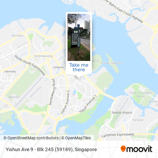Yishun Ave 9 - Blk 245 (59189) map