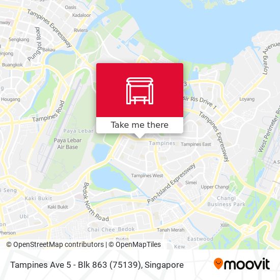 Tampines Ave 5 - Blk 863 (75139) map
