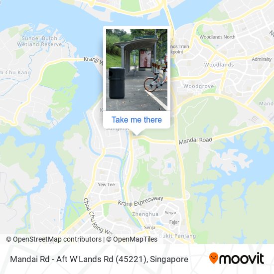 Mandai Rd - Aft W'Lands Rd (45221) map