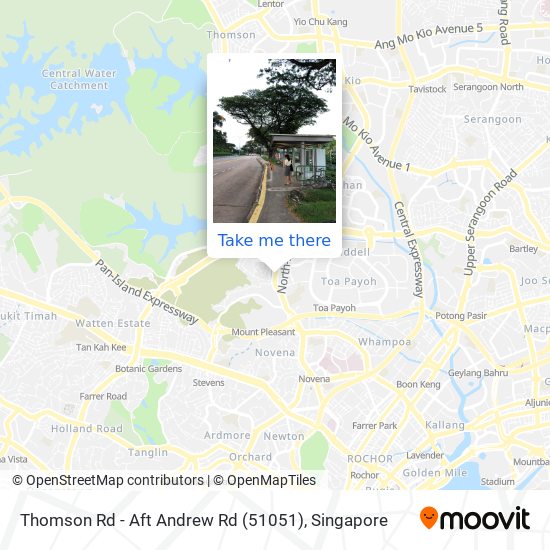 Thomson Rd - Aft Andrew Rd (51051) map