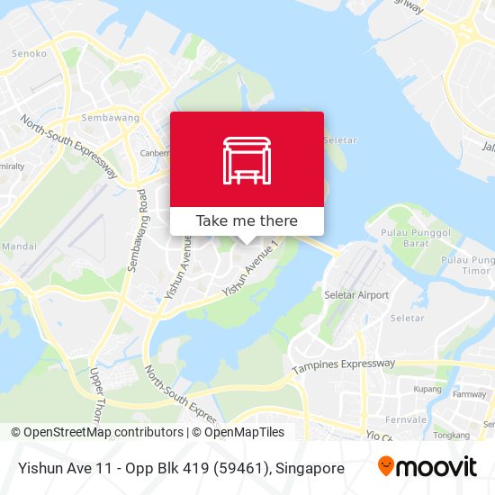 Yishun Ave 11 - Opp Blk 419 (59461) map