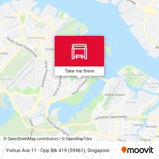 Yishun Ave 11 - Opp Blk 419 (59461)地图