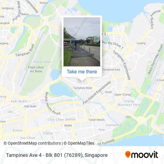 Tampines Ave 4 - Blk 801 (76289)地图