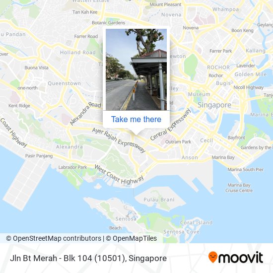 Jln Bt Merah - Blk 104 (10501) map