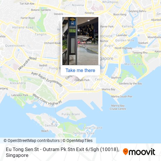 Eu Tong Sen St - Outram Pk Stn Exit 6 / Sgh (10018) map