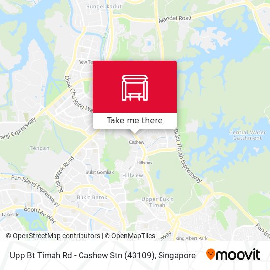 Upp Bt Timah Rd - Cashew Stn (43109) map
