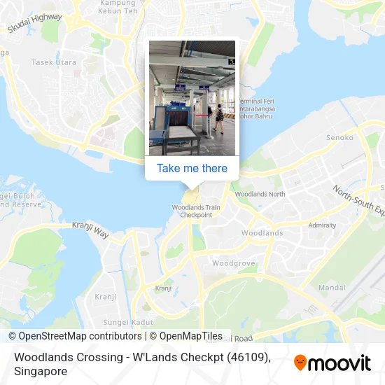 Woodlands Crossing - W'Lands Checkpt (46109)地图