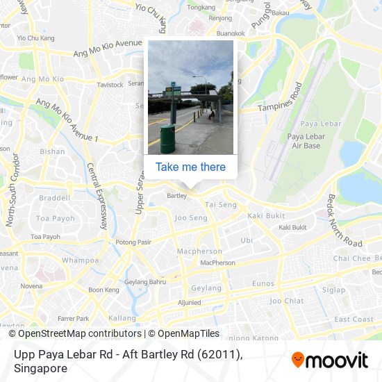 Upp Paya Lebar Rd - Aft Bartley Rd (62011)地图