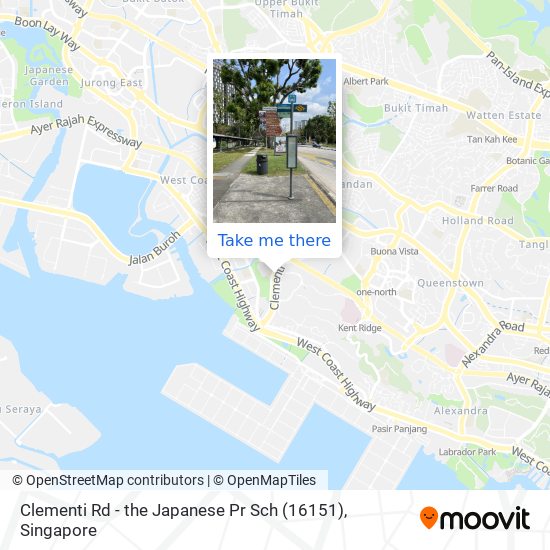 Clementi Rd - the Japanese Pr Sch (16151) map