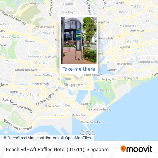 Beach Rd - Aft Raffles Hotel (01611) map