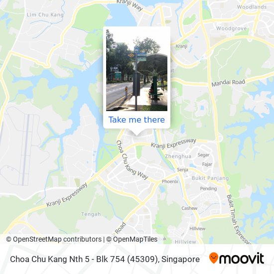 Choa Chu Kang Nth 5 - Blk 754 (45309) map