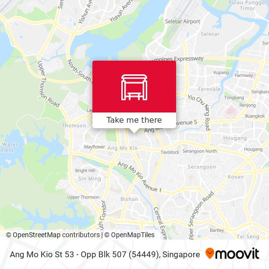 Ang Mo Kio St 53 - Opp Blk 507 (54449)地图