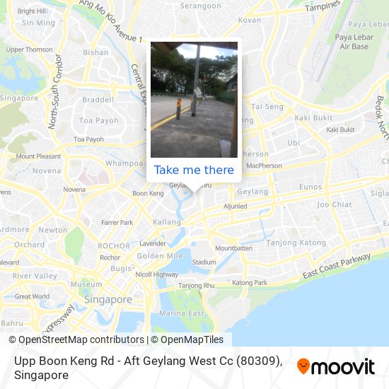 Upp Boon Keng Rd - Aft Geylang West Cc (80309)地图