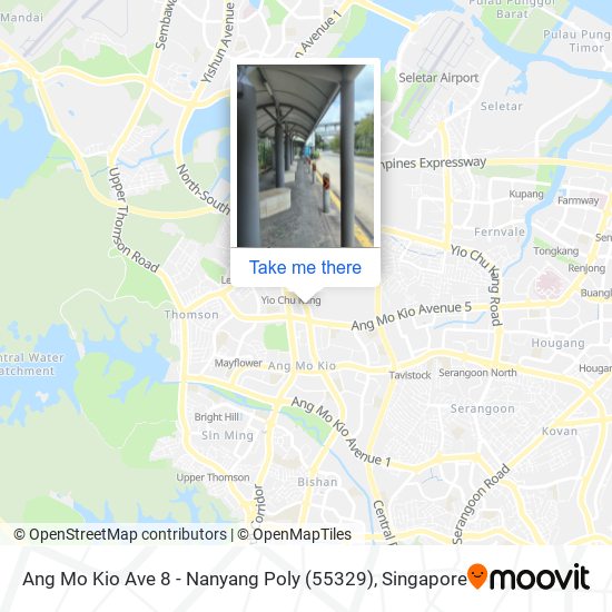 Ang Mo Kio Ave 8 - Nanyang Poly (55329) map