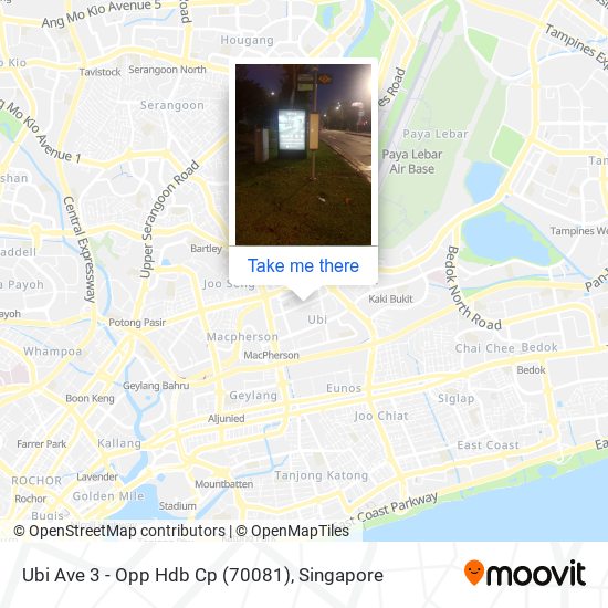 Ubi Ave 3 - Opp Hdb Cp (70081) map