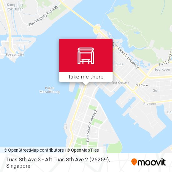 Tuas Sth Ave 3 - Aft Tuas Sth Ave 2 (26259) map