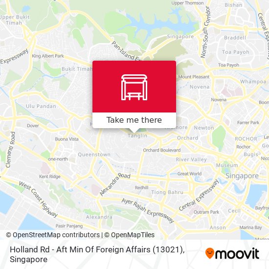 Holland Rd - Aft Min Of Foreign Affairs (13021) map