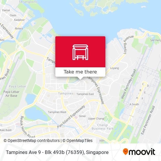 Tampines Ave 9 - Blk 493b (76359) map