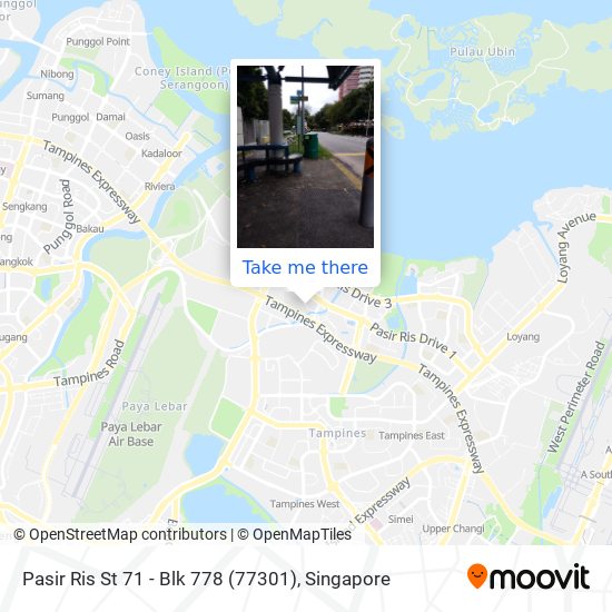 Pasir Ris St 71 - Blk 778 (77301) map